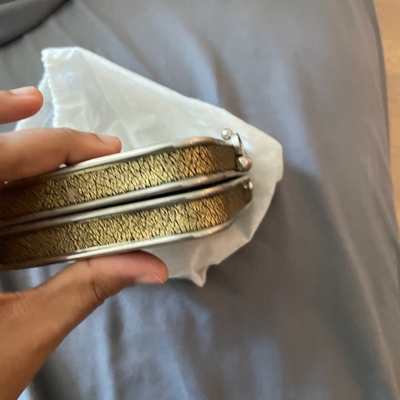 Multicolor metallic evening bag/clutch with silver hardware - Picture 3 of 7